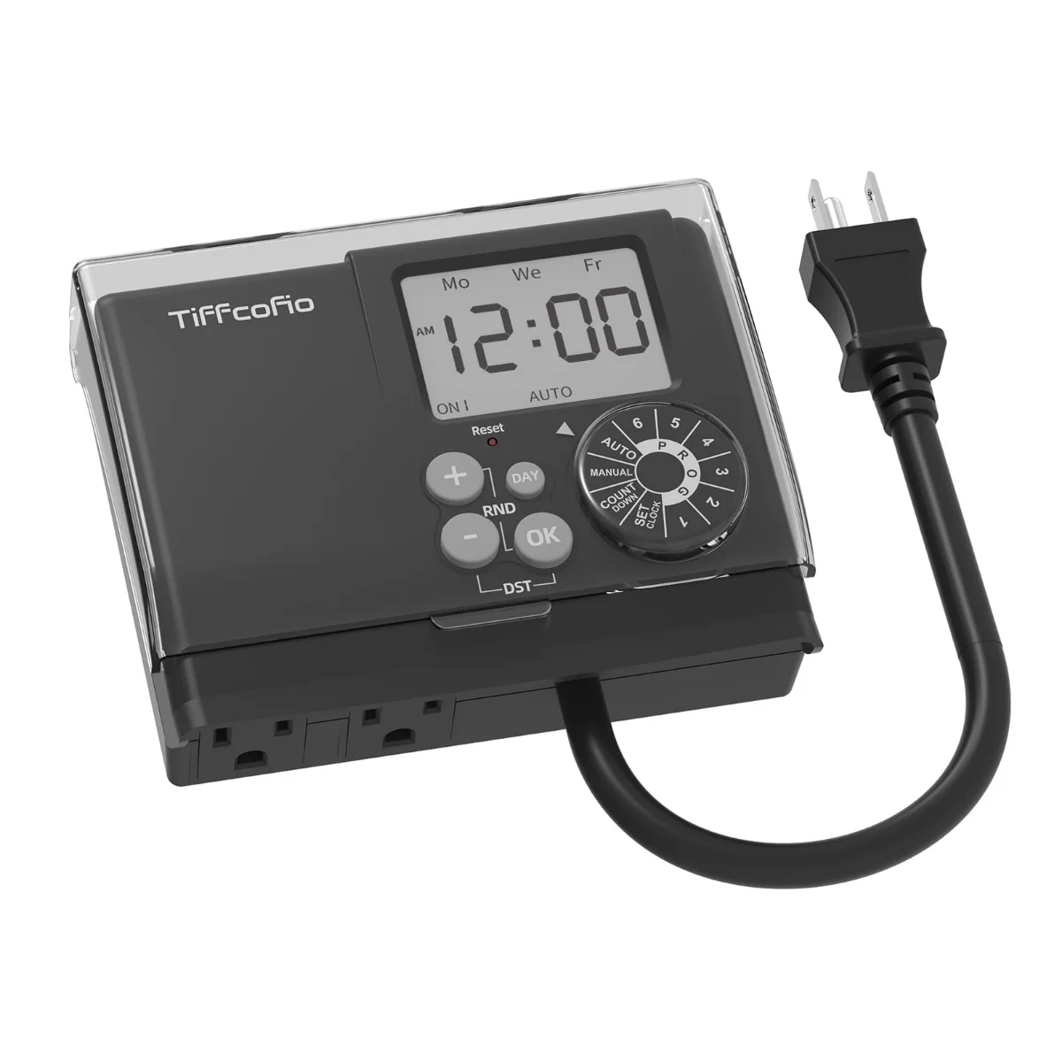 TiFFCOFiO Outdoor digital timer, 2 ft cord