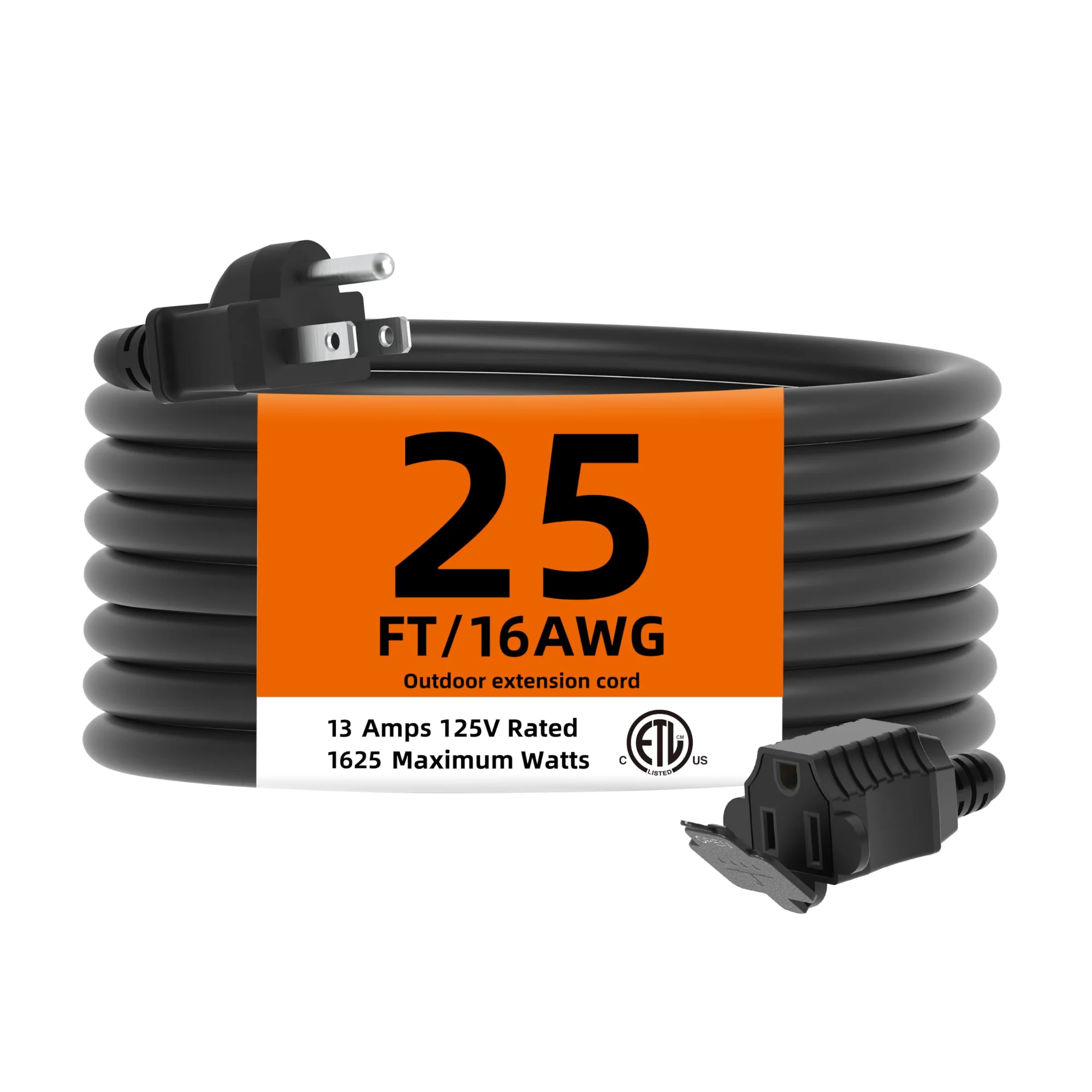 TiFFCOFiO Indoor/outdoor extension cord, 16 AWG