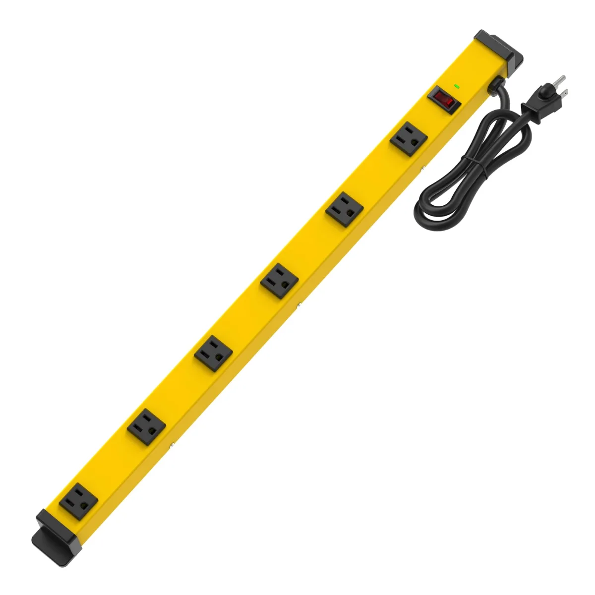 TiFFCOFiO Metal power strip, wide-spaced outlets