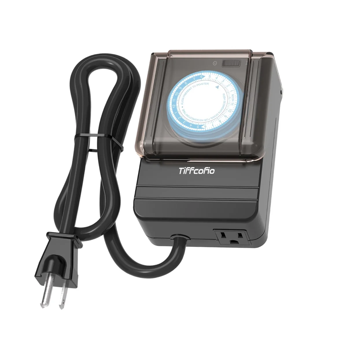 TiFFCOFiO Outdoor box timer with clear cover