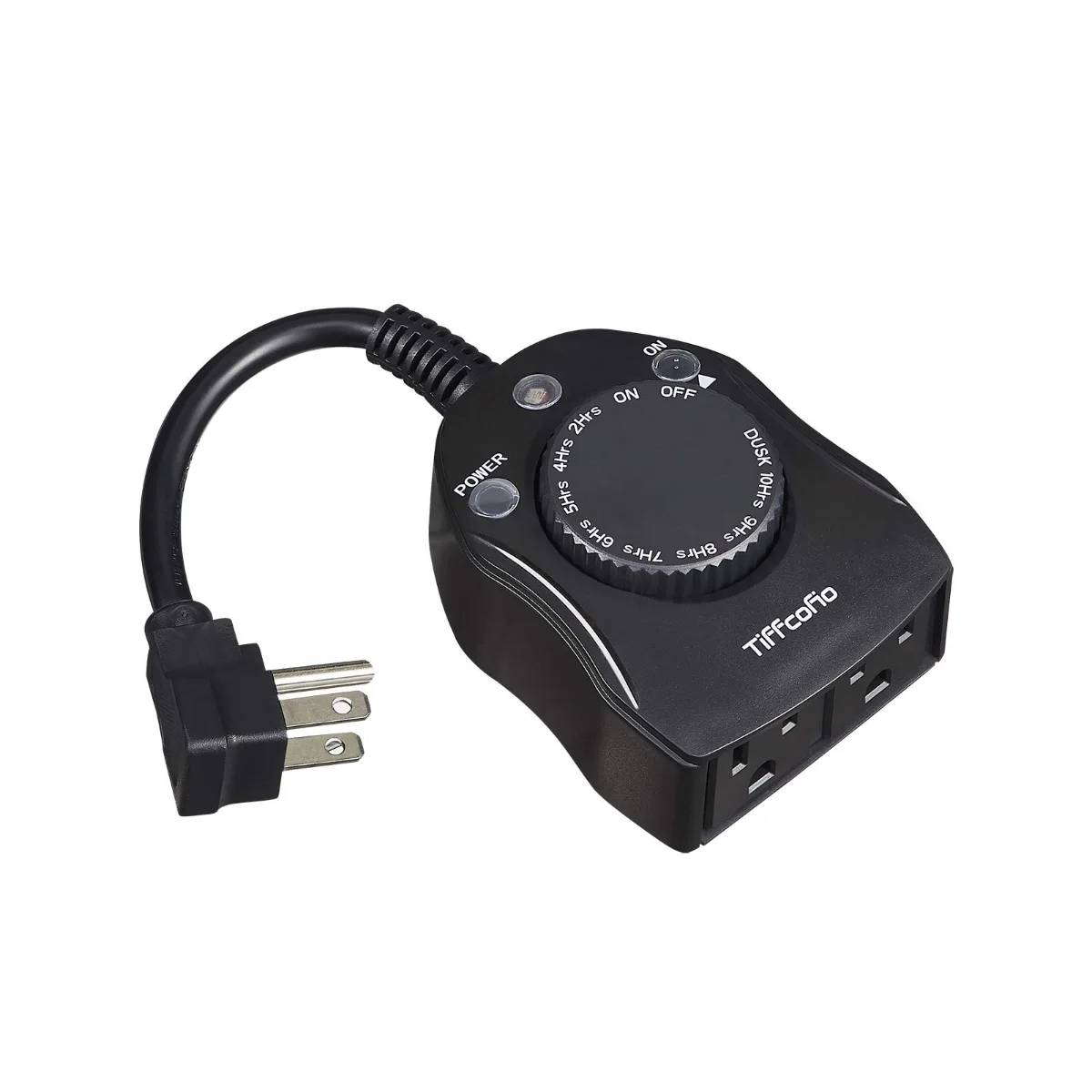 TiFFCOFiO Outdoor dusk-to-dawn timer, 2 outlets