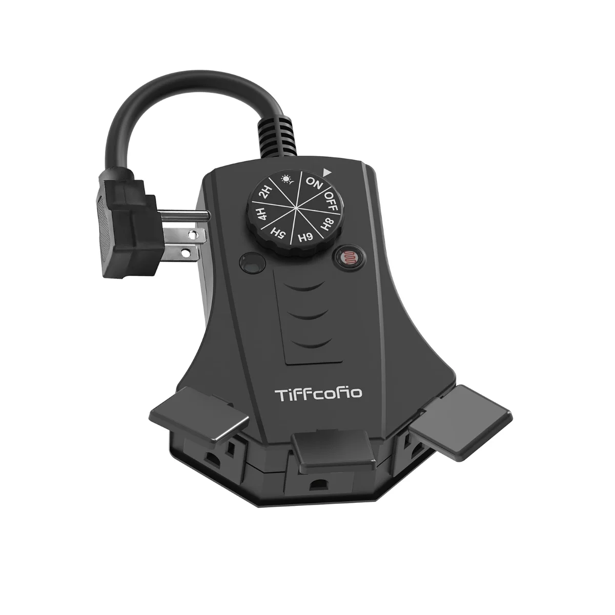 TiFFCOFiO Outdoor dusk-to-dawn timer, 3 outlets